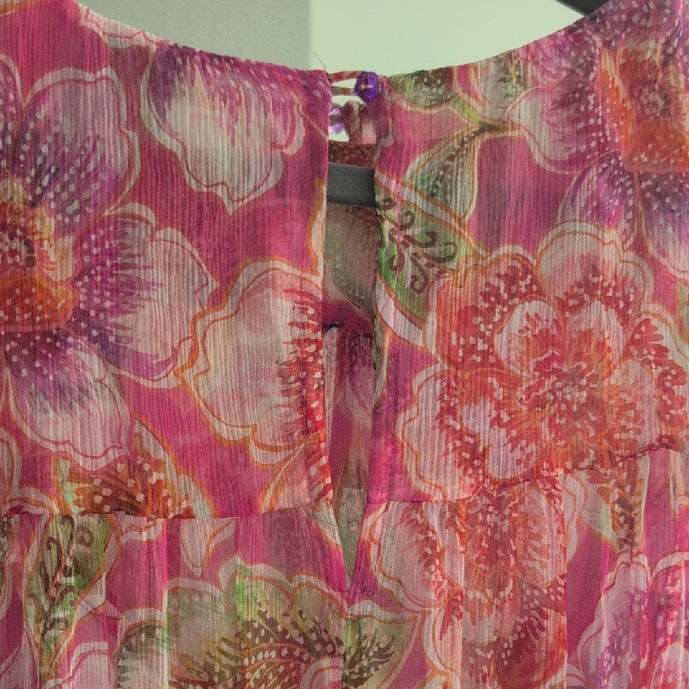 Johnny Was Jade Loren 100% Silk Maxi Dress - Picture 7 of 10